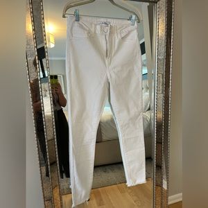 Sam Edelman “the Stiletto” skinny high rise white jean